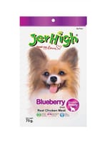 Jerhigh Jerhigh 狗小食 Blueberry 藍苺雞肉條 70g 70g  正面圖