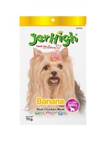 Jerhigh Jerhigh 狗小食 banana 香蕉味雞肉條 70g 70g  正面圖