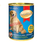 SmartHeart SmartHeart 愛心 成犬狗罐頭 雞肉+肝 400g 400g  正面圖