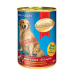 SmartHeart SmartHeart 愛心 成犬狗罐頭 牛肉+肝 400g 400g  正面圖