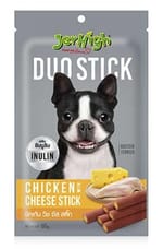 Jerhigh Jerhigh 夾心小食系列狗小食 DUO STICK 芝士夾心雞肉條 50g 50g  正面圖