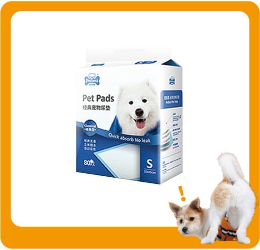 PETBEST PETBEST 經典款除臭超吸水 寵物尿墊 狗尿墊 狗尿片 [33x45 S碼 80枚]   正面圖