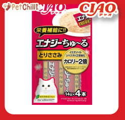 CIAO CIAO 肉泥 貓零食 2倍強化 高能量雞肉醬 14g 4本入 14g  正面圖
