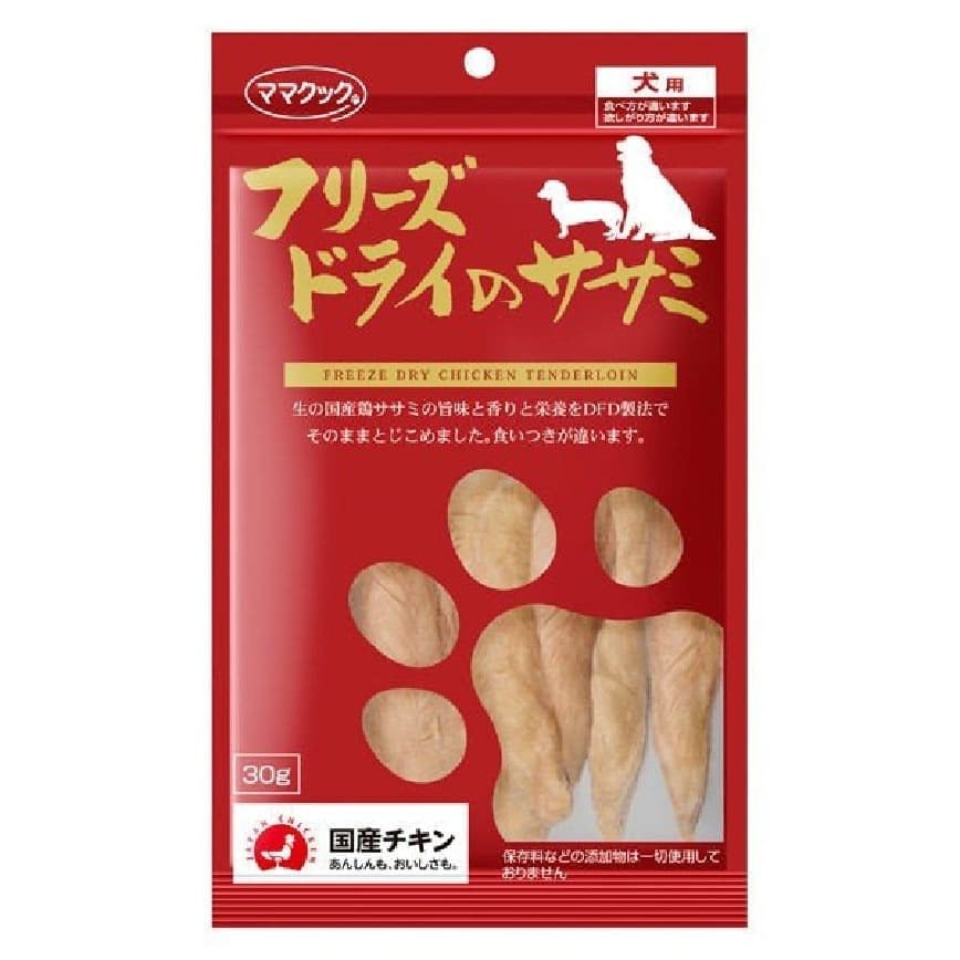 日本但馬高原 日本但馬高原 狗小食 凍乾雞胸柳片小食 30g 30g 正面圖