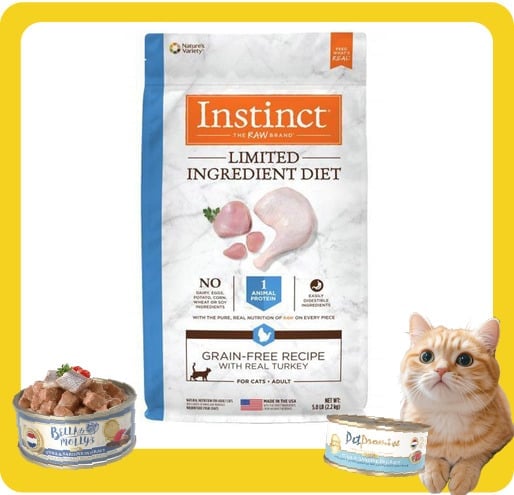 Instinct Instinct 貓糧 本能 貓糧 無穀物單一蛋白系列 火雞 5lb 5lb 正面圖