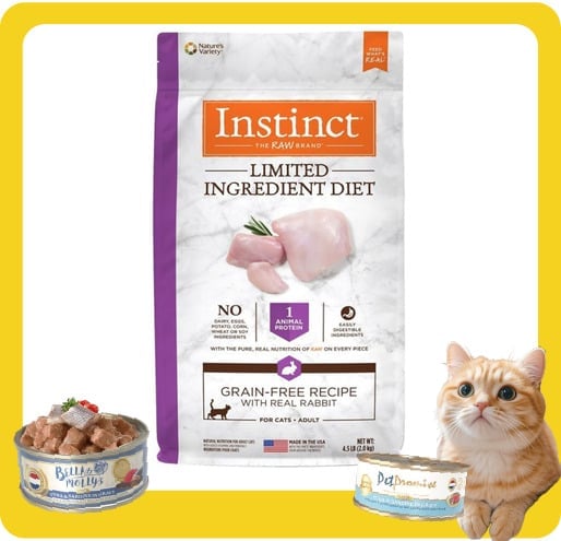 Instinct Instinct 貓糧 本能 貓糧 無穀物單一蛋白系列 兔肉 10lb 10lb  正面圖