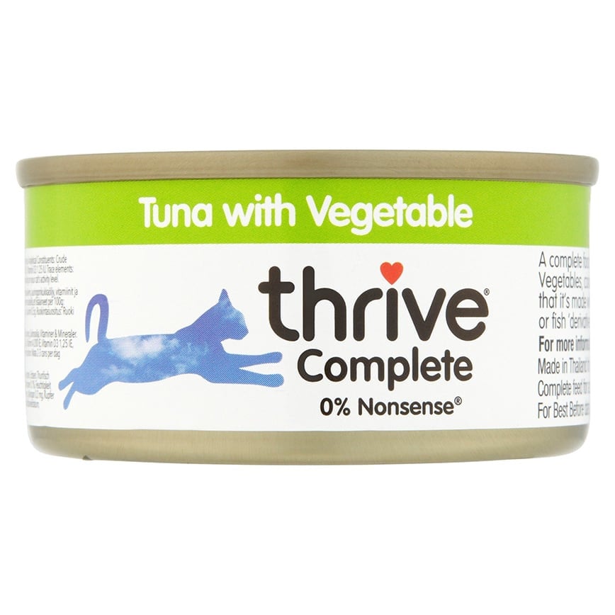 Thrive Thrive 貓罐頭 脆樂芙 吞拿魚+蔬菜 75g 75g 正面圖
