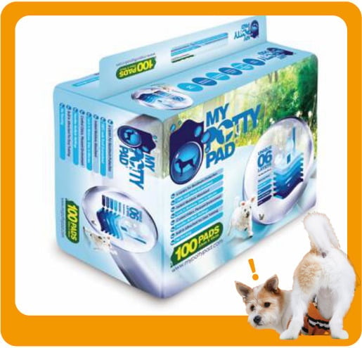 My My Potty Pad 殿堂吸 寵物尿墊 狗尿墊 狗尿片 MPP100 [33*45 S碼 100PADS]   正面圖