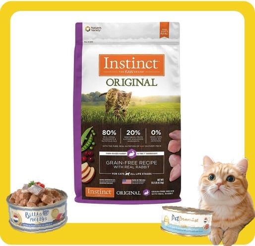 Instinct Instinct 貓糧 本能 貓糧 無穀物兔肉配方 4.5lb 5lb 正面圖