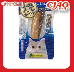 CIAO CIAO 貓零食 日本燒鰹魚條 ほたてミックス味 小包裝 15g [雜錦干貝味] 15g  正面圖