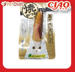 CIAO CIAO 貓零食 日本燒鰹魚條 本格だしミックス味 小包裝 15g [正宗雜錦高湯味] 15g  正面圖
