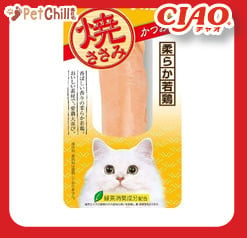 CIAO CIAO 貓零食 日本烤雞胸肉 鰹魚味 30g 30g 正面圖