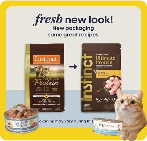 Instinct Instinct 貓糧 本能 貓糧 無穀物頂級蛋白質系列 雞肉配方 4lb 4lb  正面圖