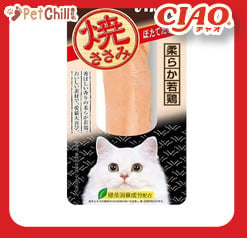 CIAO CIAO 貓零食 日本烤雞胸肉 扇貝 鱈場蟹味 30g 30g 正面圖