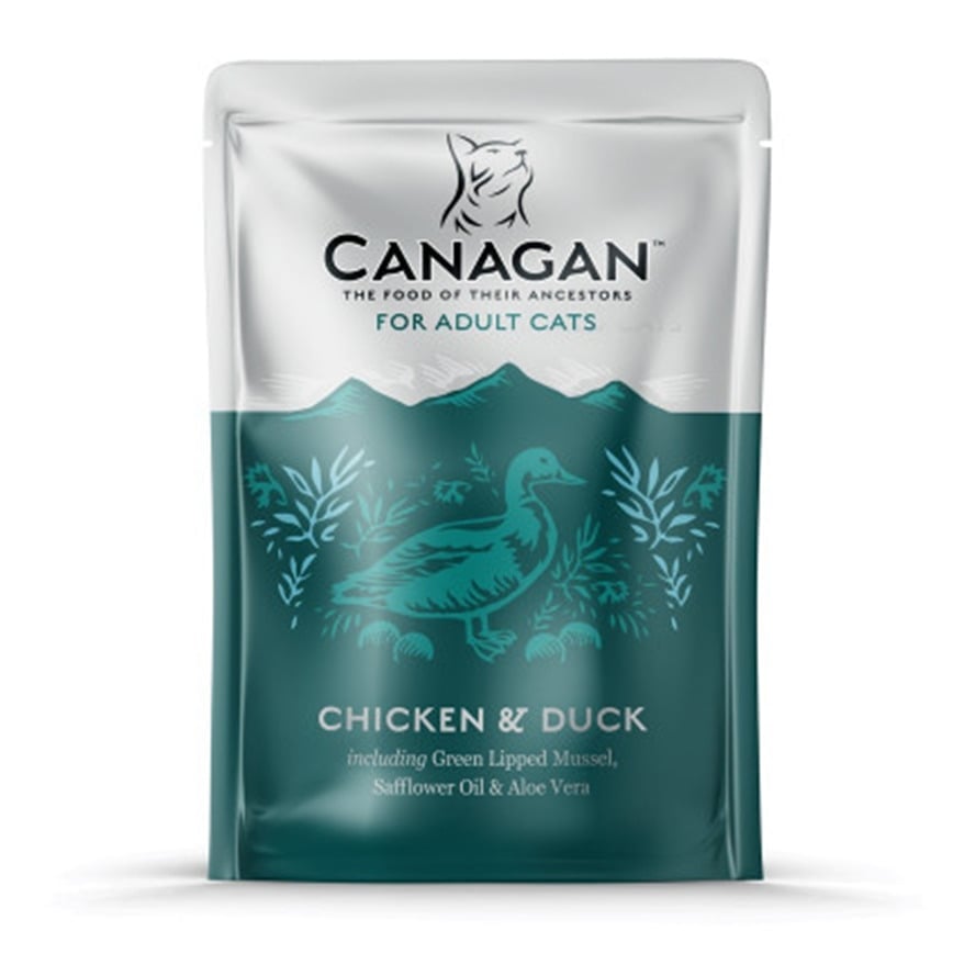 CANAGAN原之選 CANAGAN原之選 貓濕糧 成貓鮮肉滋味包 雞肉及鴨肉 85g 85g  正面圖