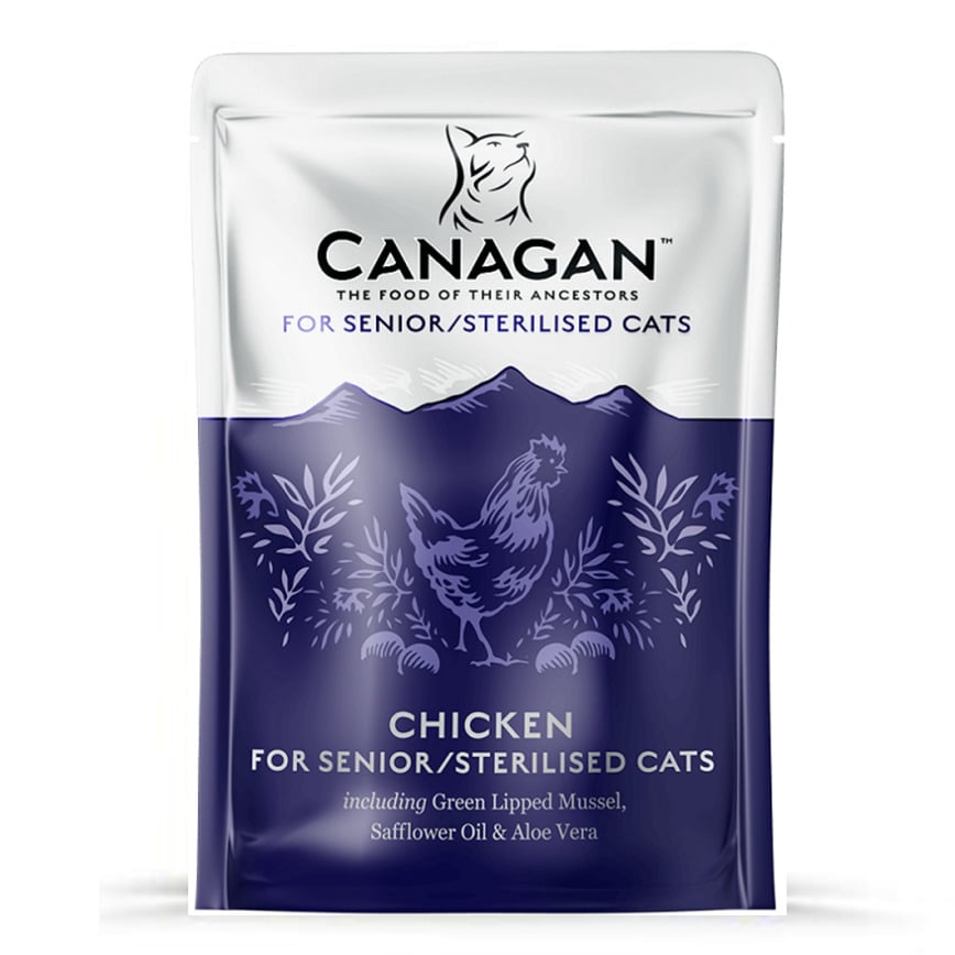 CANAGAN原之選 CANAGAN原之選 貓濕糧 老貓鮮肉滋味包 雞肉 85g 85g  正面圖