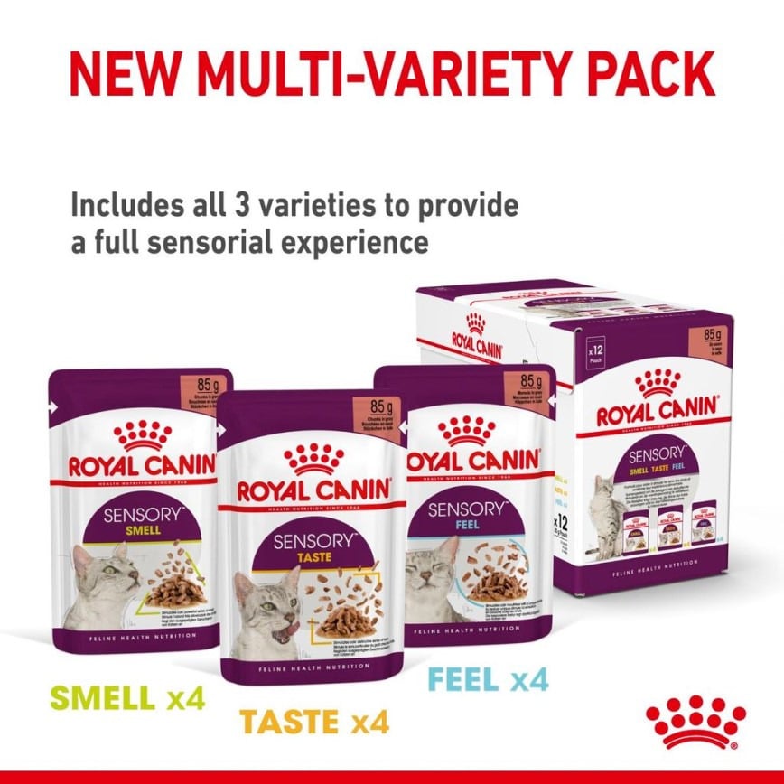 Royal Canin Royal Canin 法國皇家 貓濕糧 貓感系列 主食濕糧  SENSORY 混合裝 85g x 12 85g  正面圖