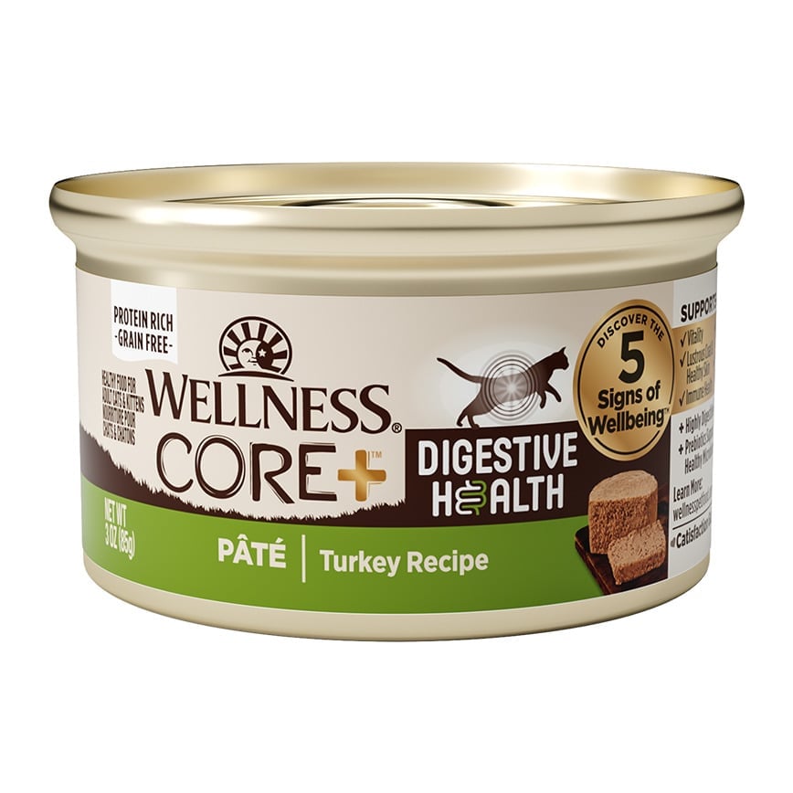 WELLNESS WELLNESS CORE 貓罐頭 消化易 鮮火雞配方 3oz 3oz  正面圖
