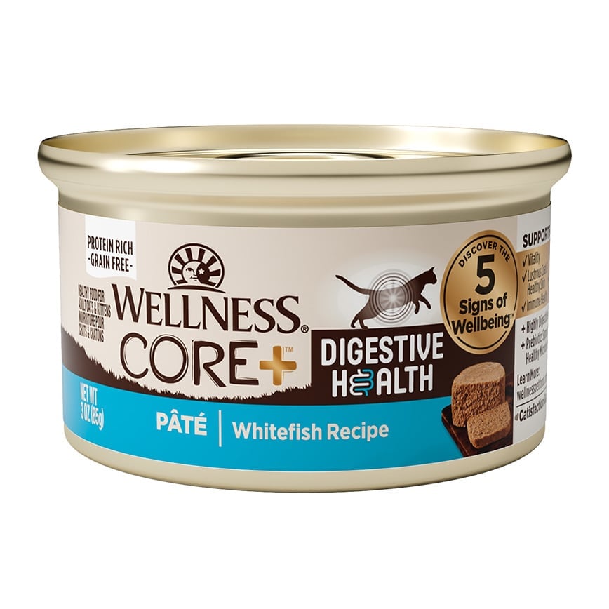 WELLNESS WELLNESS CORE 貓罐頭 消化易 白魚配方 3oz 3oz  正面圖