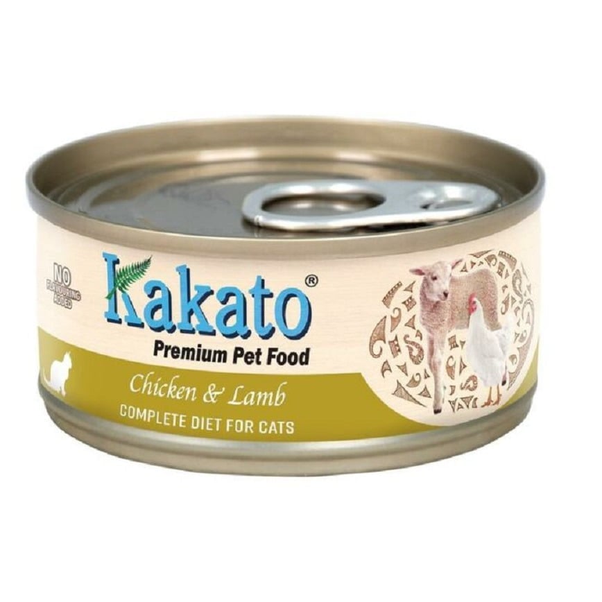 Kakato Kakato 主食罐 貓罐頭 雞肉及羊肉 70g 70g  正面圖