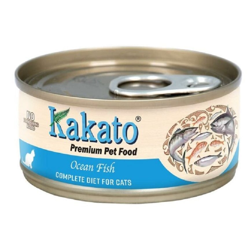 Kakato Kakato 主食罐 貓罐頭 海魚 70g 70g  正面圖