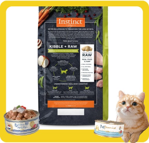 Instinct Instinct 貓糧 本能 貓糧 無穀物生肉系列 雞肉 10lb 10lb  背面圖