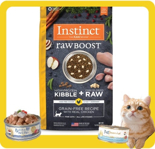 Instinct Instinct 貓糧 本能 貓糧 無穀物生肉系列 雞肉 10lb 10lb  正面圖