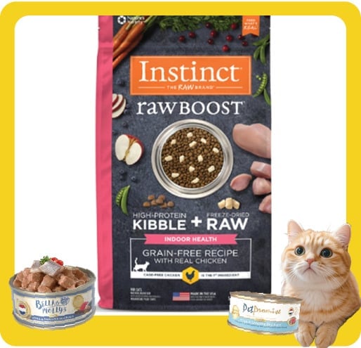 Instinct Instinct 貓糧 本能 貓糧 無穀物生肉系列 室內貓配方 雞肉 5lb 5lb 正面圖
