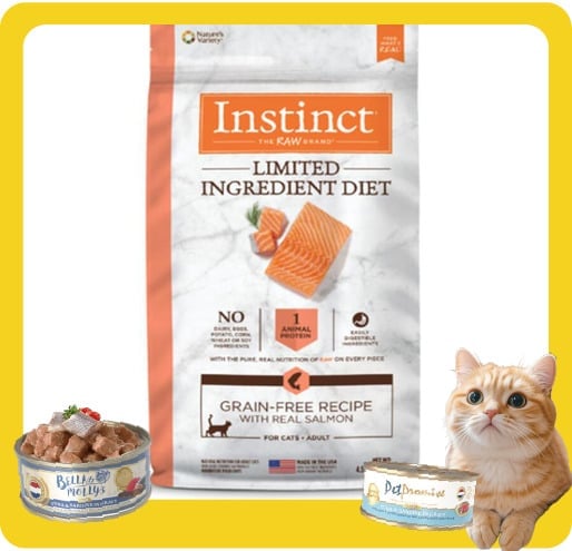 Instinct Instinct 貓糧 本能 貓糧 無穀物單一蛋白系列 三文魚 4.5lb 5lb  正面圖