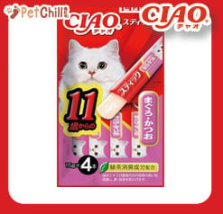 CIAO CIAO 貓零食 日本啫喱果凍棒 11歳まぐろ・かつお 金槍魚鰹魚味 11歲食用 60g 60g 正面圖