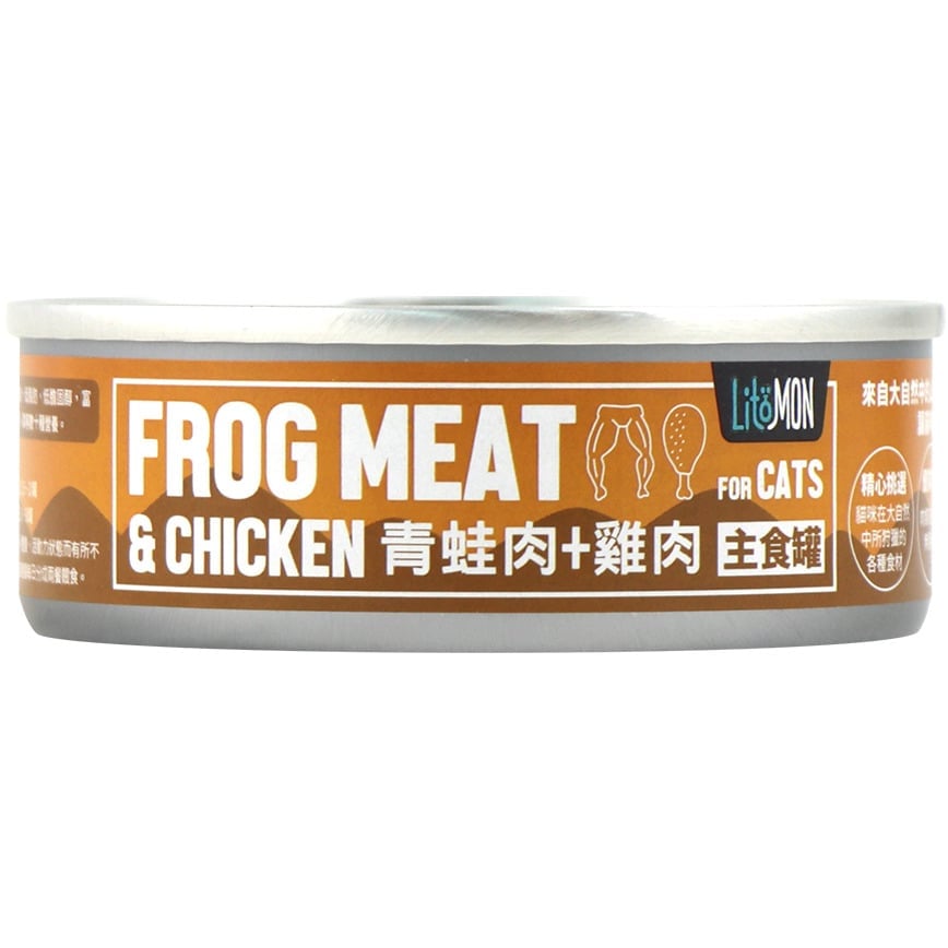 怪獸部落 怪獸部落 野味貓主食罐 青蛙雞肉 82g 82g 正面圖