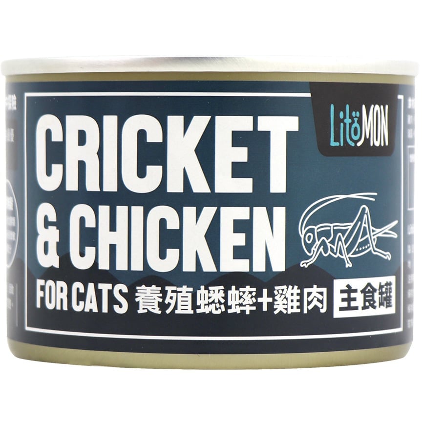 怪獸部落 怪獸部落 野味貓主食罐 蟋蟀雞肉 165g 165g 正面圖
