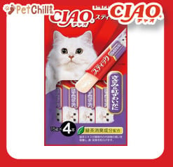 CIAO CIAO 貓零食 日本啫喱果凍棒 ささみ&紅ずわいがに 雞肉女王蟹味 60g 60g  正面圖