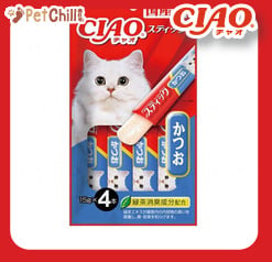 CIAO CIAO 貓零食 日本啫喱滋味棒 かつお 鰹魚味 60g 60g  正面圖