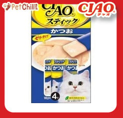 CIAO CIAO 貓零食 日本啫喱滋味棒 かつお 鰹魚味 60g 60g  正面圖