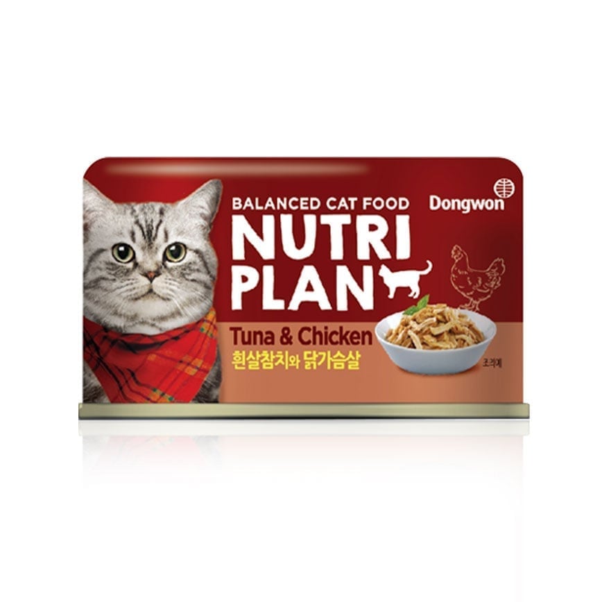 Nutriplan Nutriplan 貓罐頭 營養企劃 韓國低磷主食罐 雞肉及白身吞拿魚 160g - 限時優惠 160g  正面圖