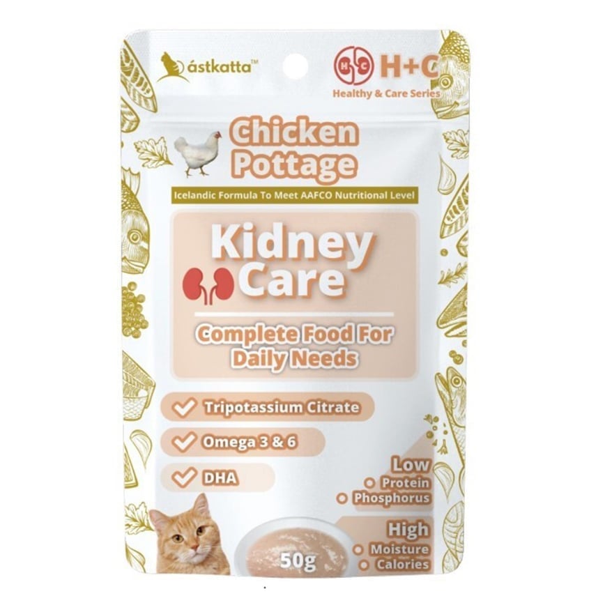 Astkatta Astkatta 貓濕糧 腎臟主食包 雞肉濃湯 50g 50g 正面圖
