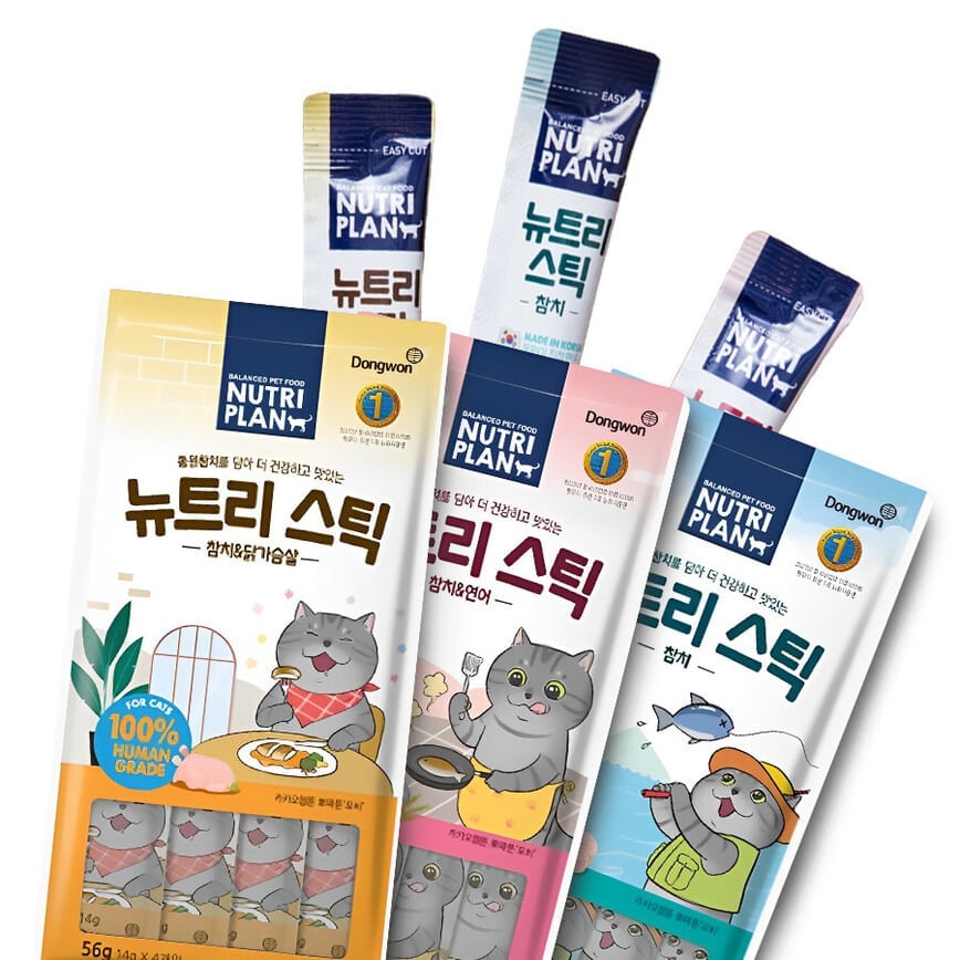 Nutriplan Nutriplan 營養企劃 貓零食 韓國肉泥餐包 吞拿魚 14g 4本   - 限時優惠 14g  側面圖