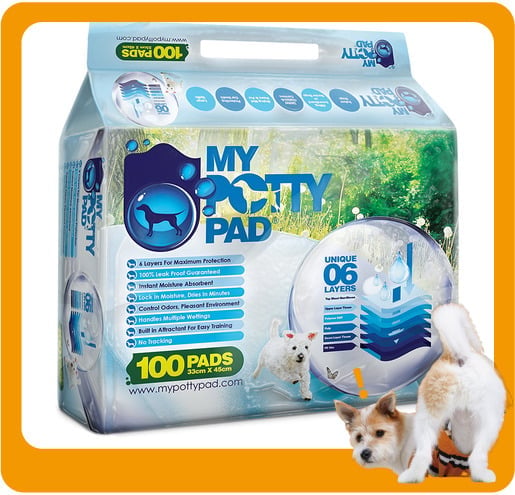 My My Potty Pad 殿堂吸 寵物尿墊 狗尿墊 狗尿片 原味 [33x45 S碼 1PADS]   正面圖