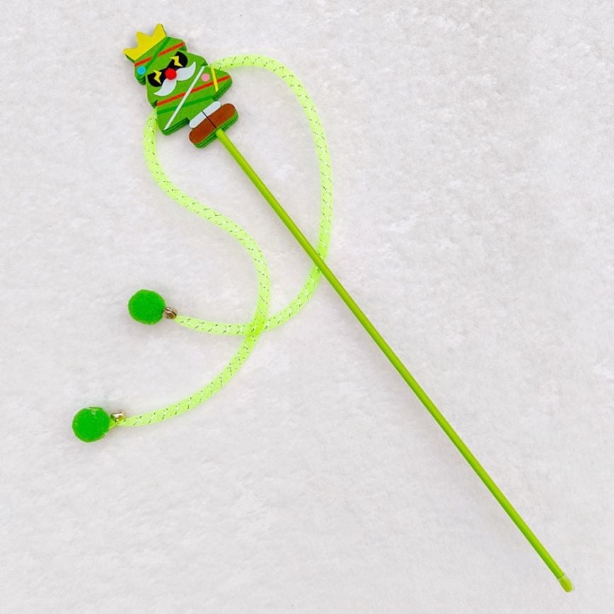 HelloDOG HelloDOG 貓玩具 聖誕可愛造型逗貓玩具 聖誕樹雪人 隨機款 背面圖