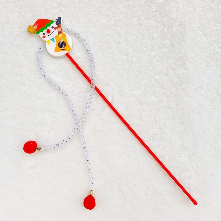 HelloDOG HelloDOG 貓玩具 聖誕可愛造型逗貓玩具 聖誕樹雪人 隨機款 側面圖