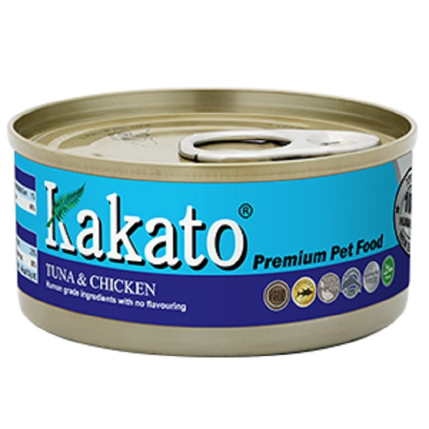 Kakato Kakato 罐頭 貓狗罐頭 吞拿魚及雞肉 170g 170g  正面圖