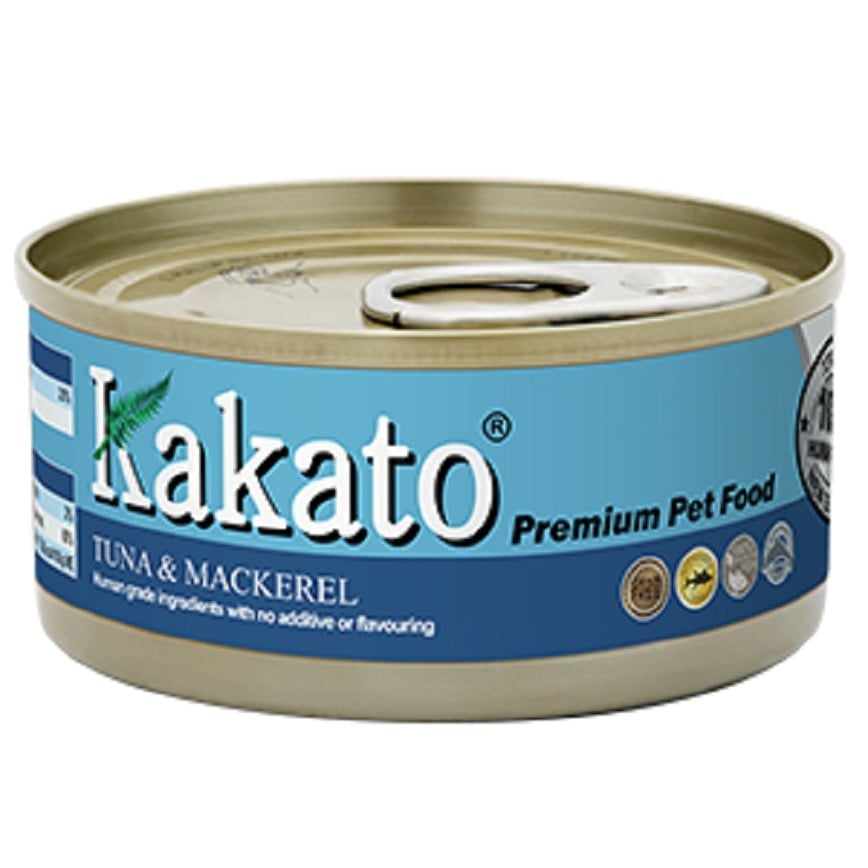 Kakato Kakato 罐頭 貓狗罐頭 吞拿魚及鯖花魚 170g 170g  正面圖