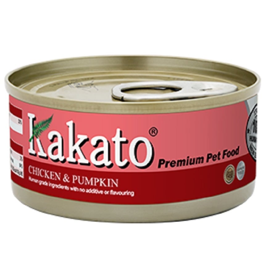 Kakato Kakato 罐頭 貓狗罐頭 雞肉及南瓜 Chicken with Pumpkin 70g 70g  正面圖