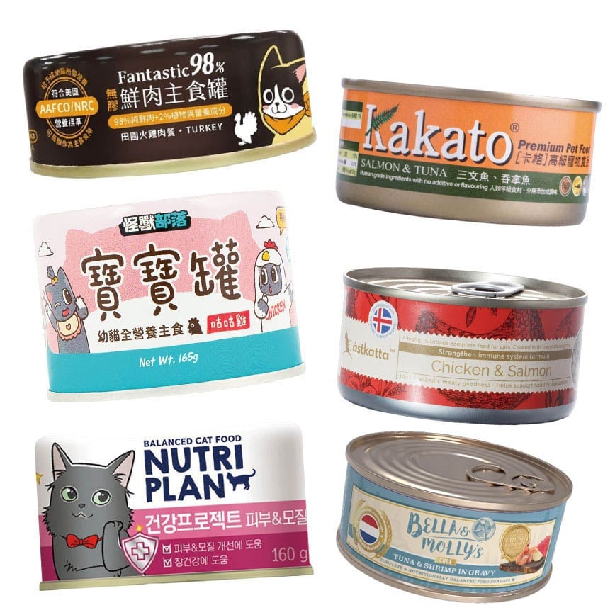 Bella & Molly's Bella & Molly's | 汪喵星球 | 怪獸部落 | Kakato | Astkatta | Nutriplan | 貓罐頭 1件 隨機混合發貨 正面圖