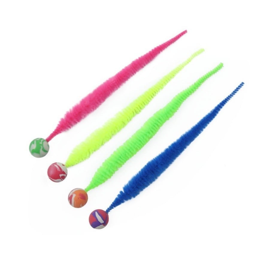 Cat Toy Cat 咪毛毛尾巴虫弹力球 pet shop