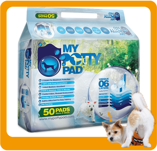My My Potty Pad 殿堂吸 寵物尿墊 狗尿墊 狗尿片 MPP050 [45*60 M碼 50PADS]   正面圖