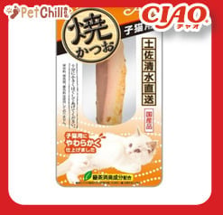 CIAO CIAO 貓零食 日本燒鰹魚條 25g [幼貓用] 25g 貓用 正面圖