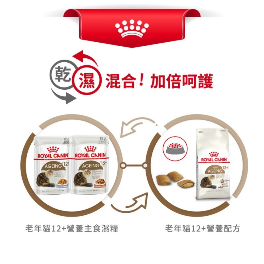 Royal Canin Royal Canin 法國皇家 貓濕糧 老年貓12+營養主食濕糧  85g 85g  包裝圖