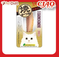 CIAO CIAO 貓零食 日本燒鰹魚條 25g [正宗高湯味] 25g  正面圖